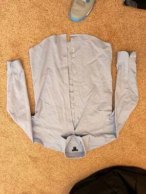 Tommy Hilfiger Men's Light Blue Long Sleeve Button Down Shirt Size M